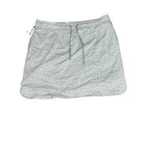 Karen Scott womens skort heather gray drawstring close pockets pockets, hiking